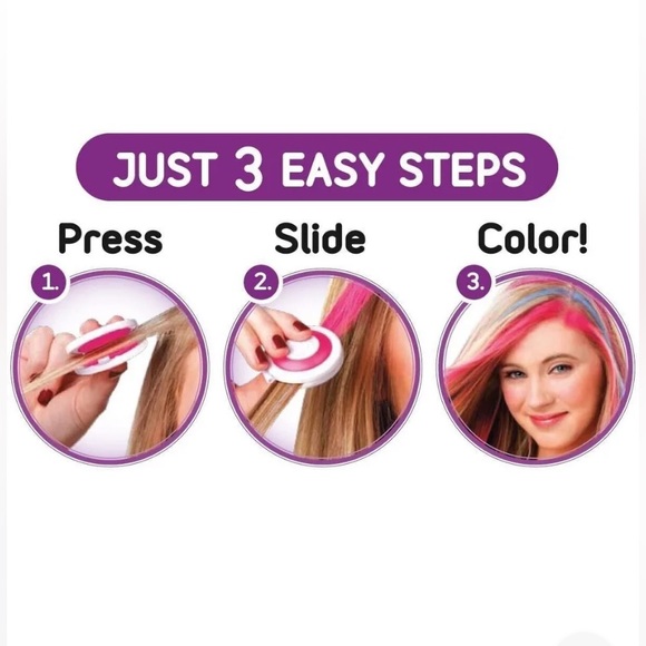 💙HOT HUEZ💙 4-CT OF NEON COLORS OF TEMPORARY HAIR CHALK NIB👨‍🎤 - Picture 8 of 10